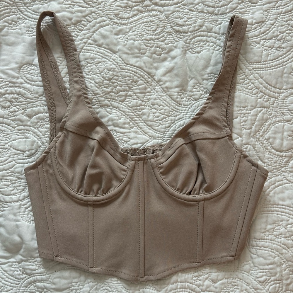 Tan Corset Top